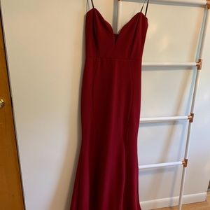 Mermaid styled red dress NWT